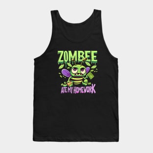 Zombee Ate My Homework Tank Top